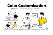 Notion-Style SaaS Illustration Pack, a Work Illustration by Imran Haroon (Thumbnail 2 of 5)