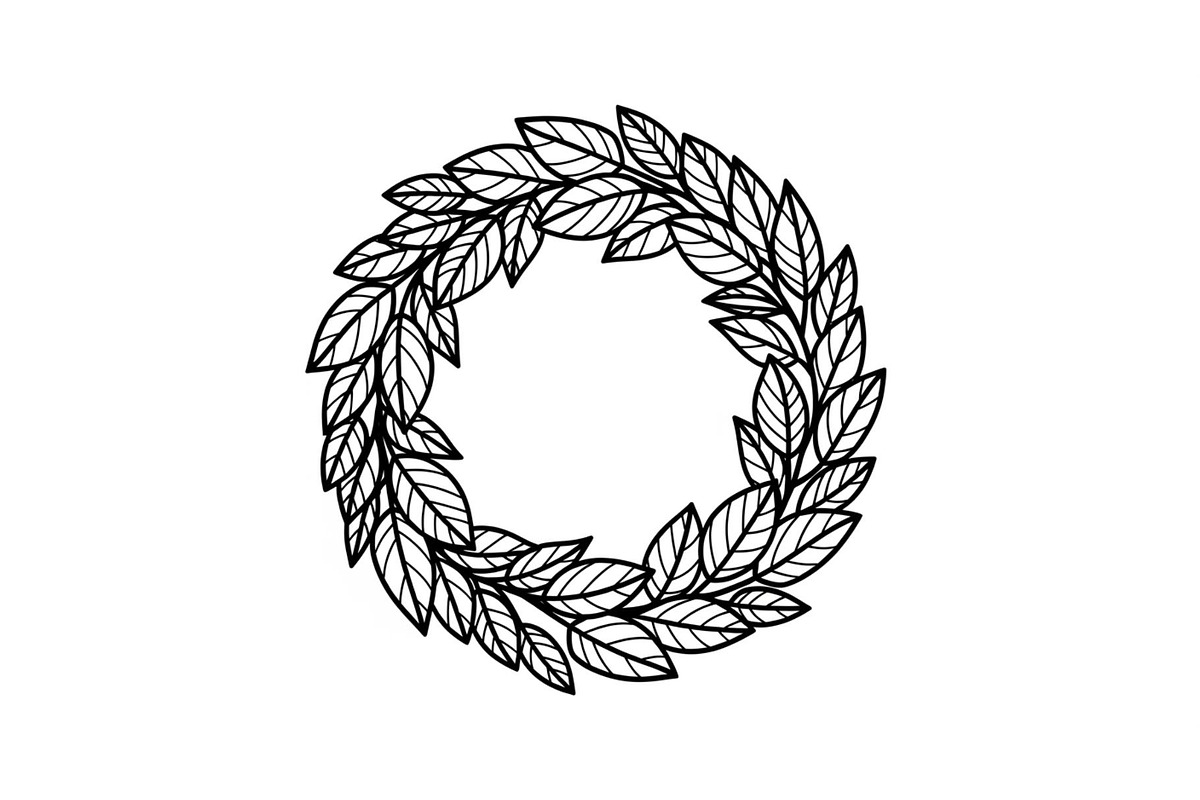 Leaf Laurel Wreath Frame Bundle, an Illustration by Gaye Art (Photo 23 of 51)