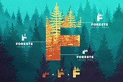Forests Layered Font, a Font by Graphicdome (Thumbnail 2 of 13)