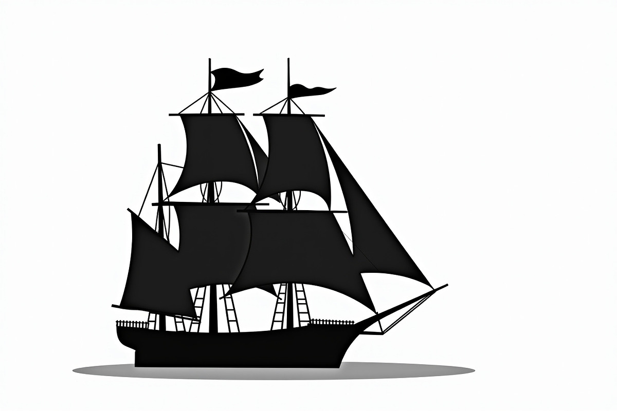 Classic Sailing Ship Vector Bundle, an Object Graphic by Designs_River (Photo 3 of 11)