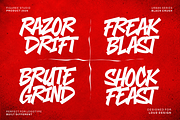 Black Crush – Aggressive Font, a Font by figuree studio (Thumbnail 3 of 10)