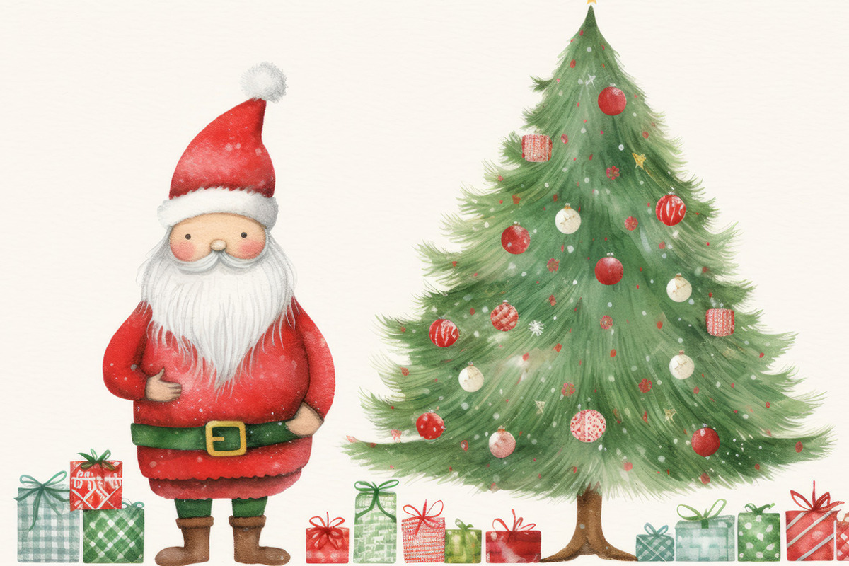 44 Cute Santas, a Seasonal Illustration by Handmadefont (Photo 12 of 12)
