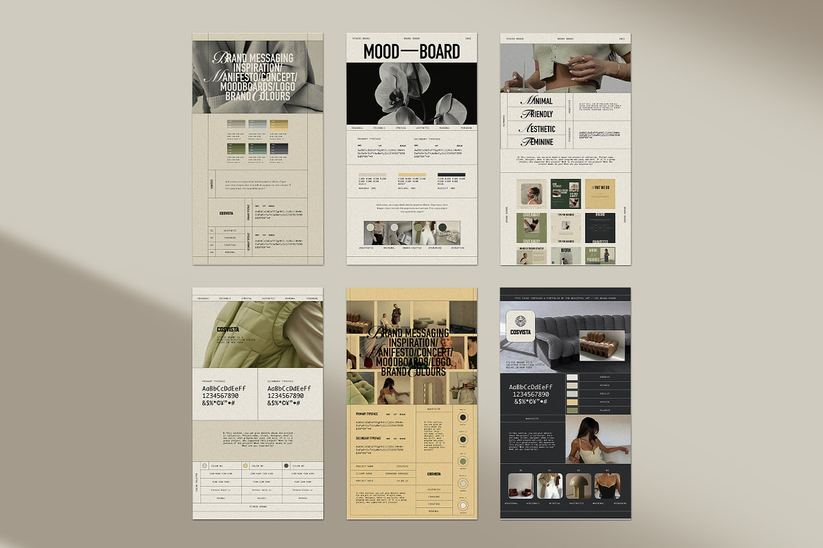 COS | Brand Board | Canva & InDesign, a Magazine Template by Studio Brand