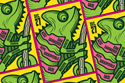 Chameleon Indie Rock Flyer, a Flyer Template by ashenterprise (Thumbnail 3 of 3)