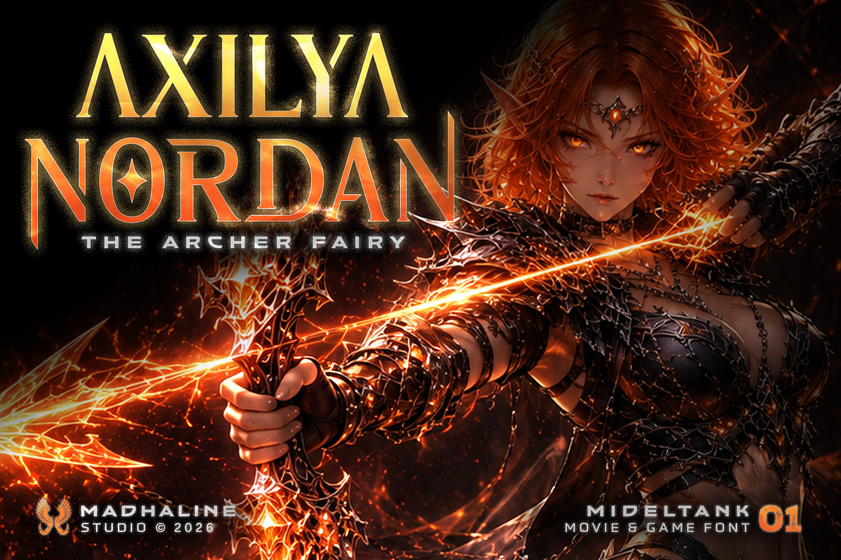 MIDELTANK | Movie & Game Font, a Blackletter Font by Madhaline Studio (Photo 12 of 14)
