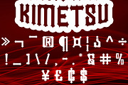 kimetsu, a Blackletter Font by Canden Meutuah (Thumbnail 6 of 7)