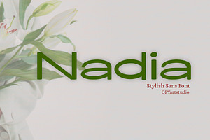 Nadia - Stylish Minimalist Sans Font