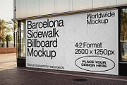 Barcelona Billboard Mockup, an Advertising Mockup by Worldwide Mockup (Thumbnail 2 of 2)