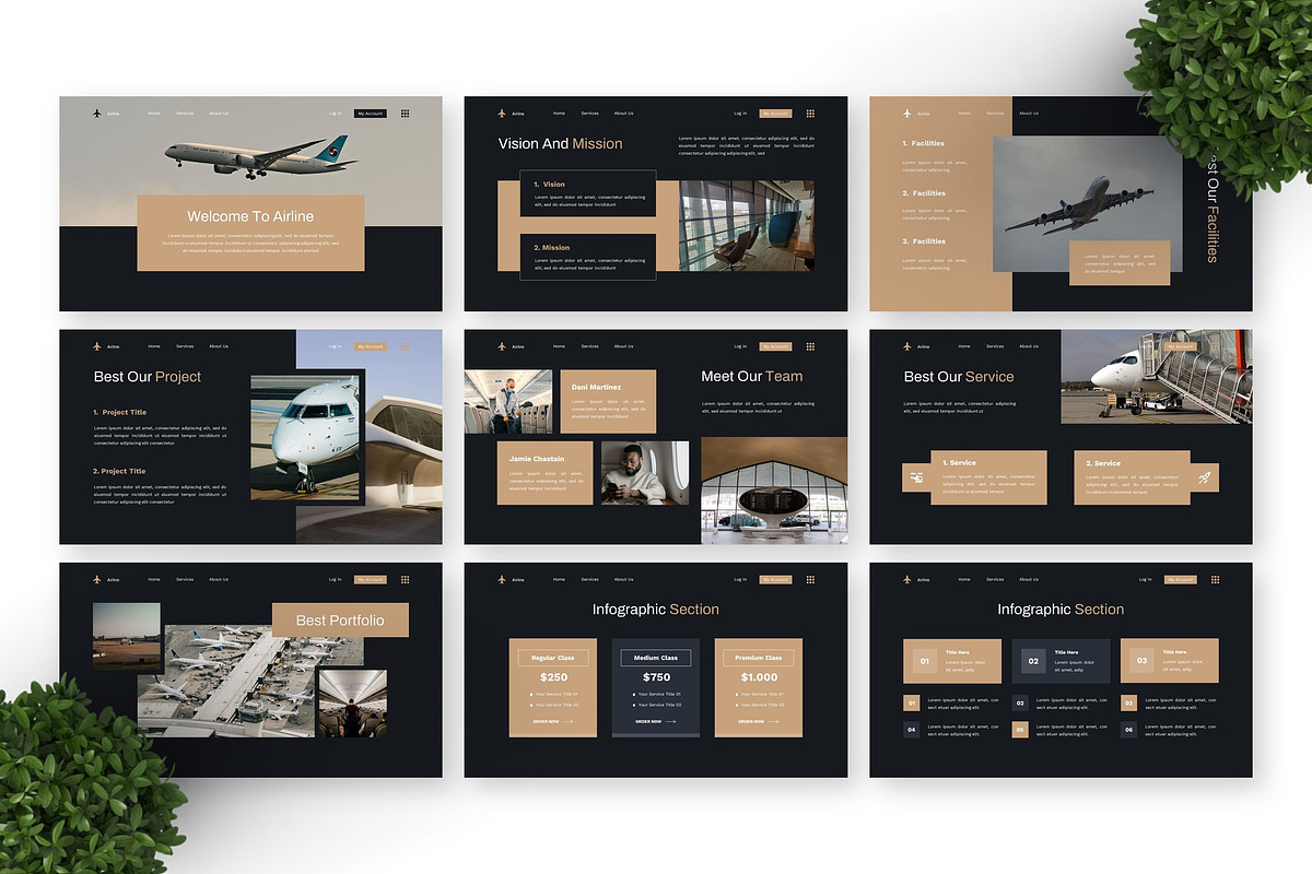 Airline - Aviation Keynote preview 3