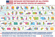 All maps of the United States, an Education Illustration by brichuas (Thumbnail 1 of 12)