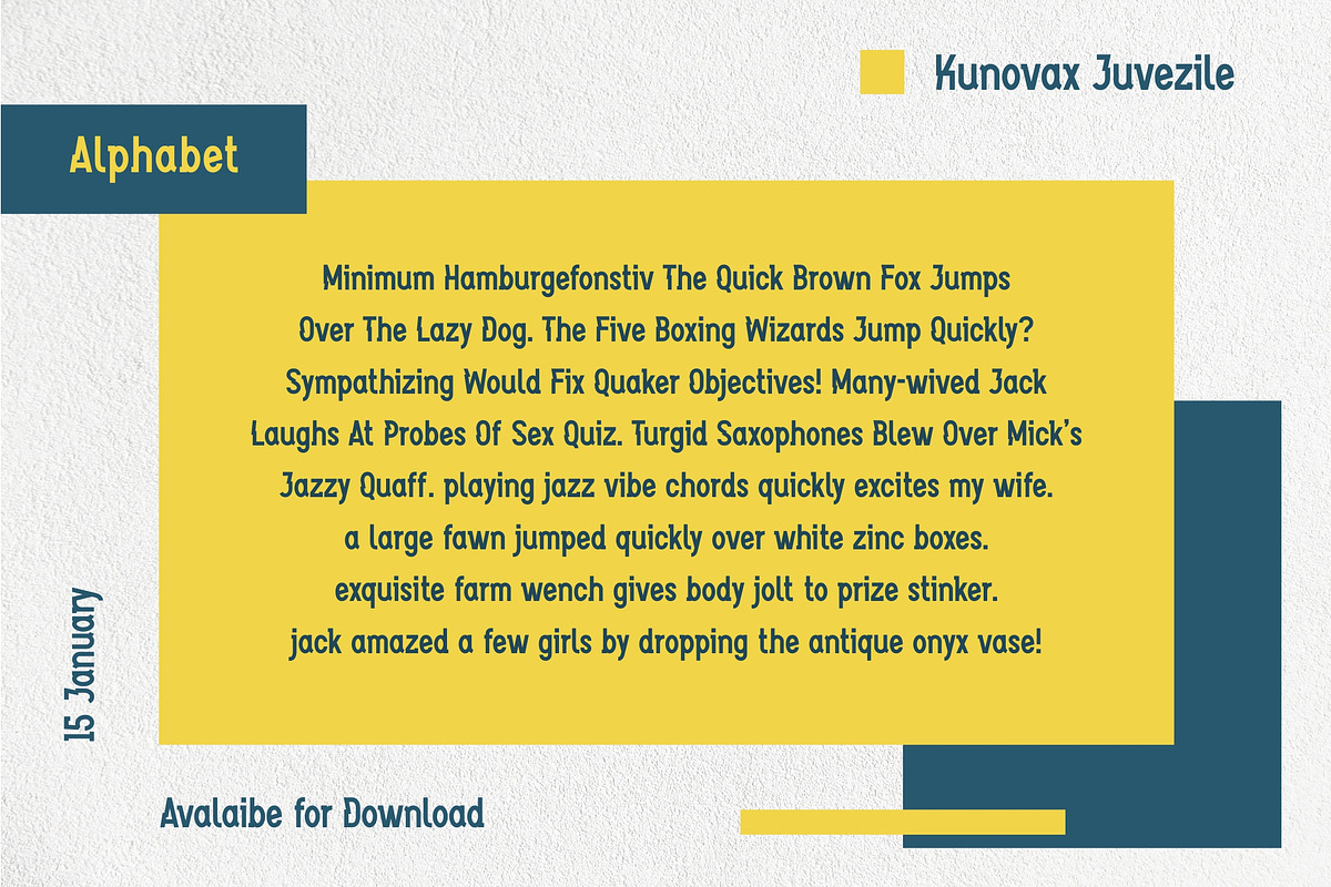 Kunovax Juvezile, a Font by Kreabie (Photo 7 of 10)