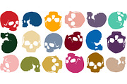background skull color, a Decorative Illustration by Sharpner (Thumbnail 2 of 2)