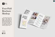 Four-Fold (4 fold) Brochure Mockups, a Books & Magazine Mockup by Lxadesign (Thumbnail 1 of 14)