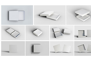 Square Box Mockup Design