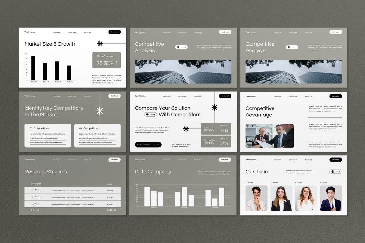 White Business Proposal Google Slide, a Presentation Template by graphicook (Photo 5 of 8)