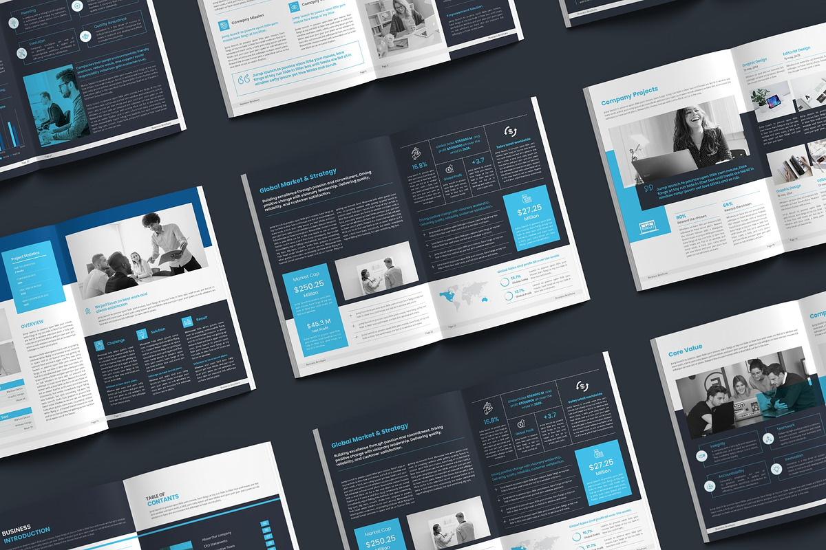 Company Profile Brochure Word, a Brochure Template by TheBrightGrap (Photo 2 of 11)