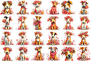 Whimsical Spring Dog Clipart, an Illustration by designcity5 (Thumbnail 2 of 5)