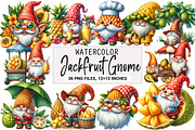 Gnome Clipart, Jackfruit Gnome, an Illustration by DreamArtGraphic (Thumbnail 1 of 6)