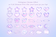 Y2K hologram chrome collection, an Object Graphic by JaoGam (Thumbnail 2 of 3)