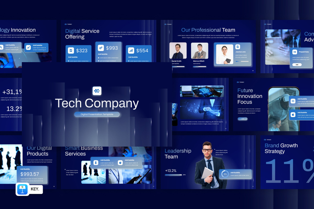 Tech Company Keynote, a Presentation Template by Loin Studio (Photo 1 of 4)