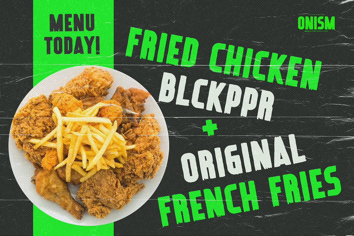 Onism – Bold Allcaps Display Font, a Sans Serif Font by Almarkhatype (Photo 2 of 8)