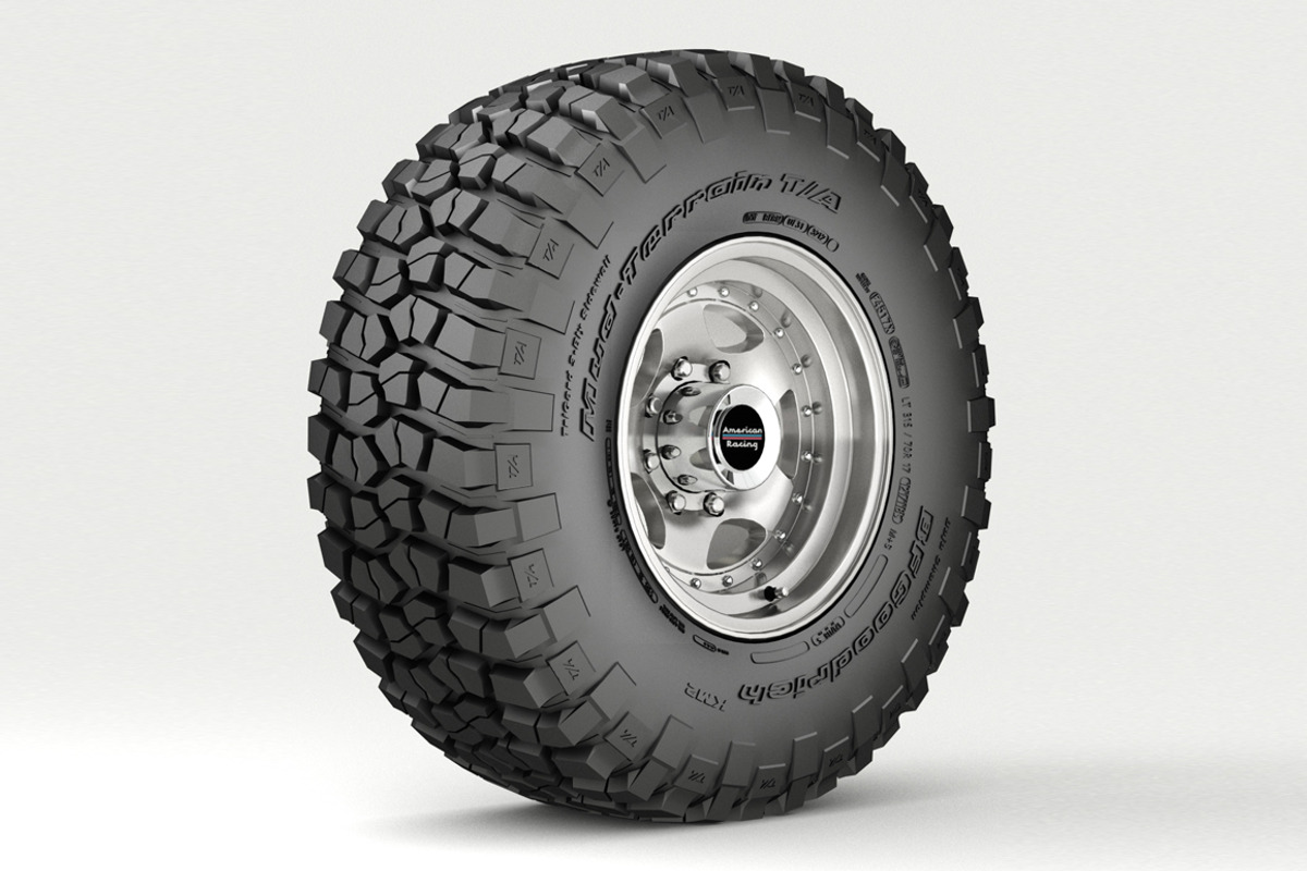 OFF ROAD WHEEL AND TIRE 3, a Cars & Vehicle 3D Model by NNAVAS 3D (Photo 1 of 9)