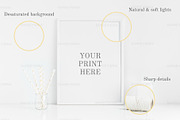 30x40 print mockup white frame 3:4, a Print Template by Grace White (Thumbnail 4 of 4)