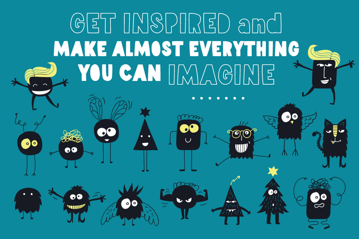 The Little Monsters Creator - Ai/Ps, an Animal Illustration by Vitek Graphic (Photo 6 of 10)