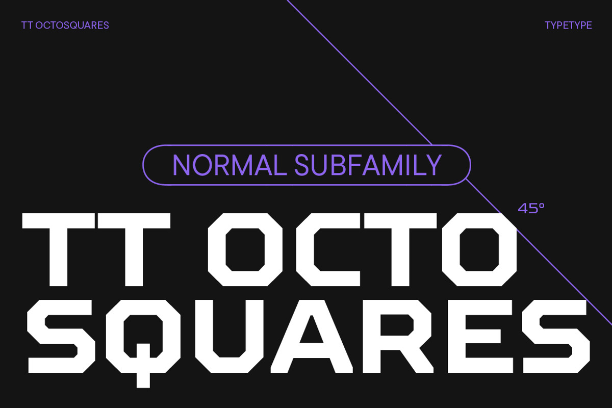 TT Octosquares Normal, a Sans Serif Font by TypeType (Photo 1 of 8)