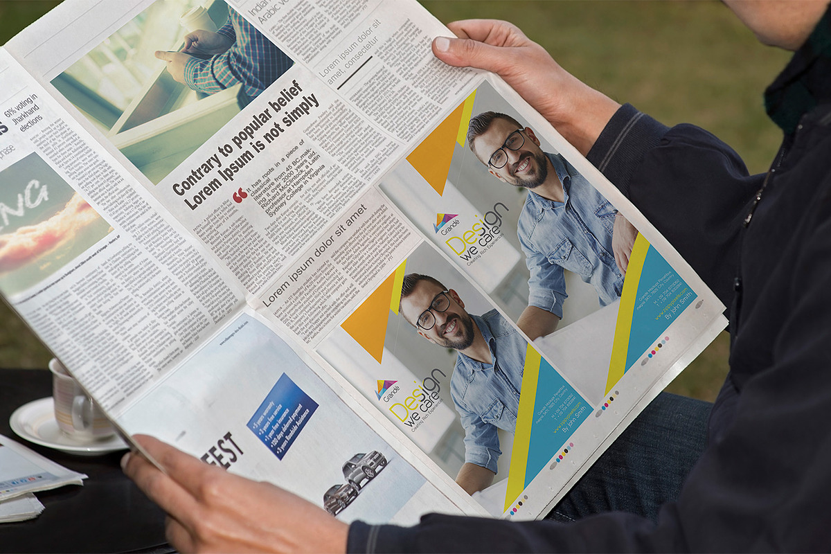 Newspaper Advertising Mockups Vol. 2, an Advertising Mockup by ZippyPixels (Photo 12 of 14)