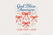 God Bless America PNG, Coquette 4th, an Illustration by SharpMarketplace (Thumbnail 1 of 9)
