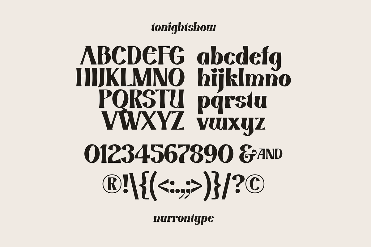 Tonight Show, a Serif Font by nurrontype (Photo 13 of 14)