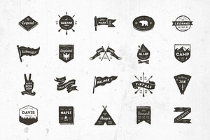 20 Vintage Grunge Badges