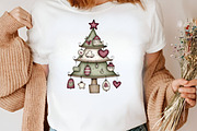 Watercolor Christmas Tree Clipart, an Illustration by Canvas Craft (Thumbnail 6 of 7)