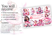 Watercolor Pink Ballerina Clipart, a Person Illustration by Creative Arslan (Thumbnail 6 of 10)