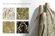 Forest Watercolor Clipart Pattern, a Texture Illustration by PawGraphic (Thumbnail 6 of 11)