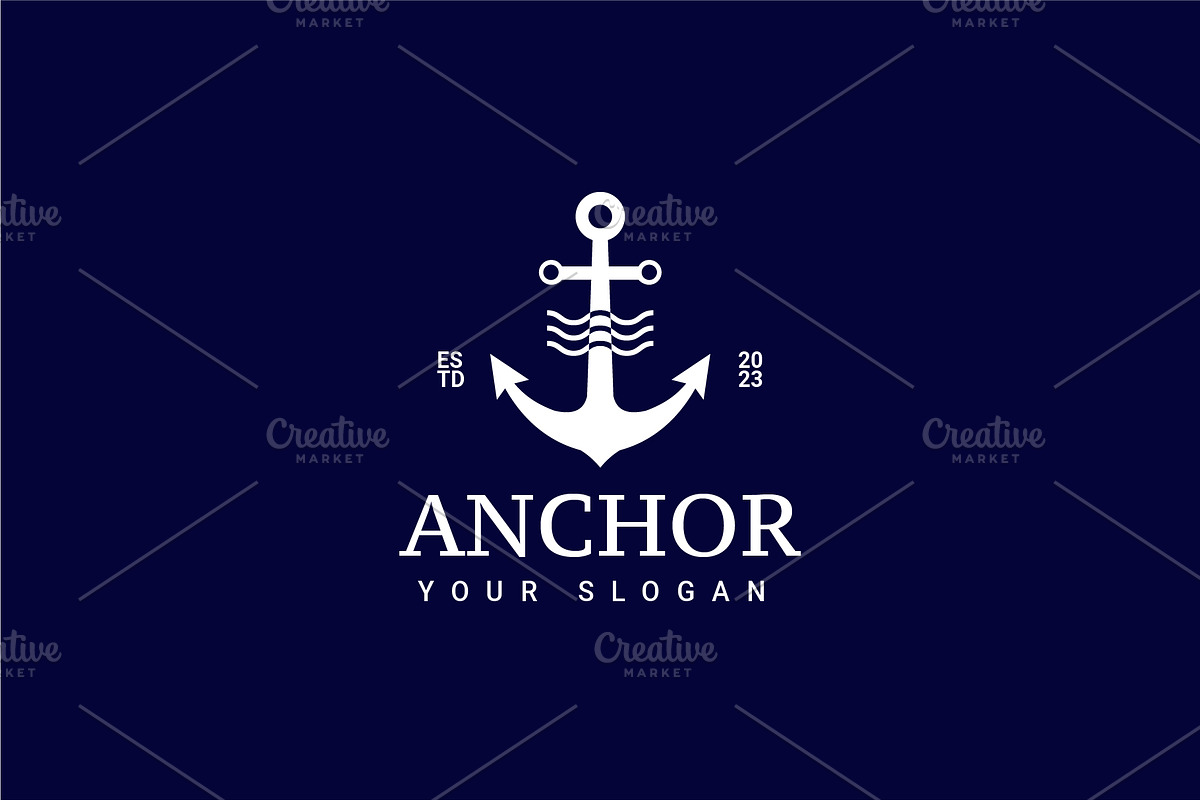 Nautical Anchor Badge Logo Bundle, a Branding & Logo Template by Dyn Studio (Photo 3 of 6)