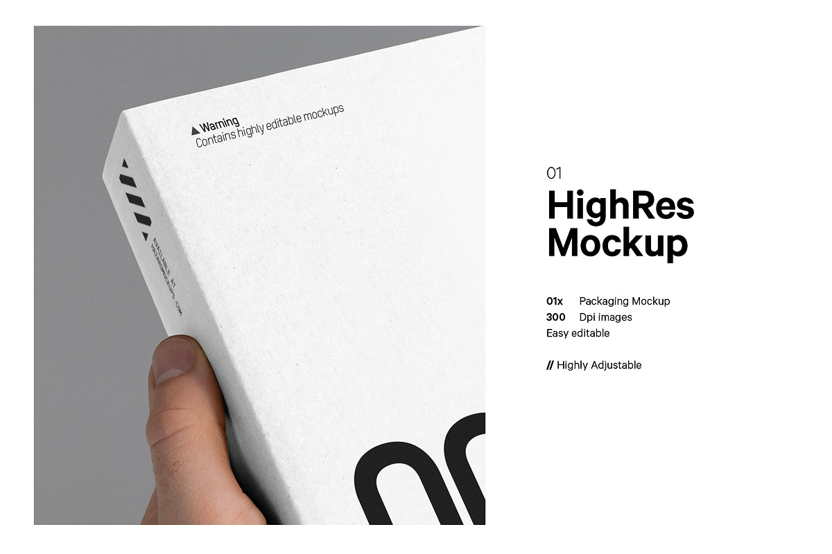 Cardboard Box Mockup, a Pens & Pencil Mockup by HAZARD MOCKUPS (Photo 2 of 9)