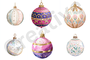 Christmas Ornaments Sublimation, an Illustration by Milano Creative (Thumbnail 2 of 5)