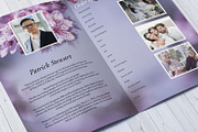 Floral Funeral Program Template, a Brochure Template by Template Shop (Thumbnail 4 of 5)