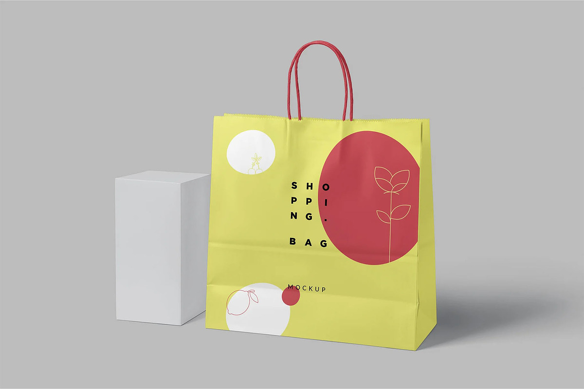 Shopping Bag Mockup, a Packaging Mockup by megostudi0 (Photo 8 of 8)