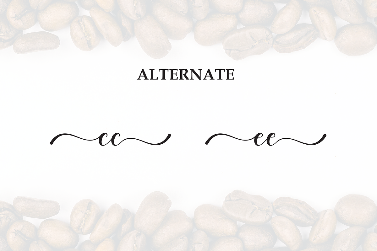 Coffee | Script Font, a Handwritten Font by Scratchones (Photo 8 of 9)