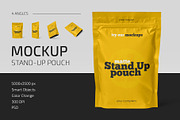 Matte Stand-Up Pouch Mockup Set, a Cups & Container Mockup by Country4k (Thumbnail 1 of 4)
