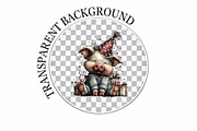 Quirky Birthday Party Animals, an Illustration by Watercolor design (Thumbnail 5 of 7)