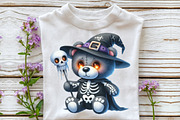 Halloween Teddy Bear Clipart, an Illustration by CraftArtStudio (Thumbnail 5 of 6)