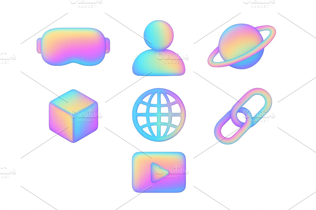 Vibrant collection of digital icons, a Technology Illustration by ZinetroN