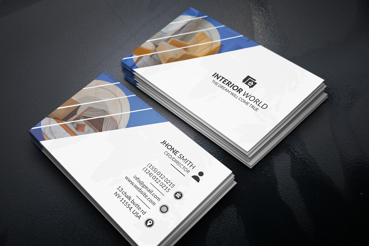 Interior Business Card Design, a Business Card Template by Helal Shop (Photo 4 of 4)