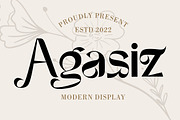 Agasiz - Modern Display Font, a Sans Serif Font by PutraCetol Studio (Thumbnail 1 of 11)