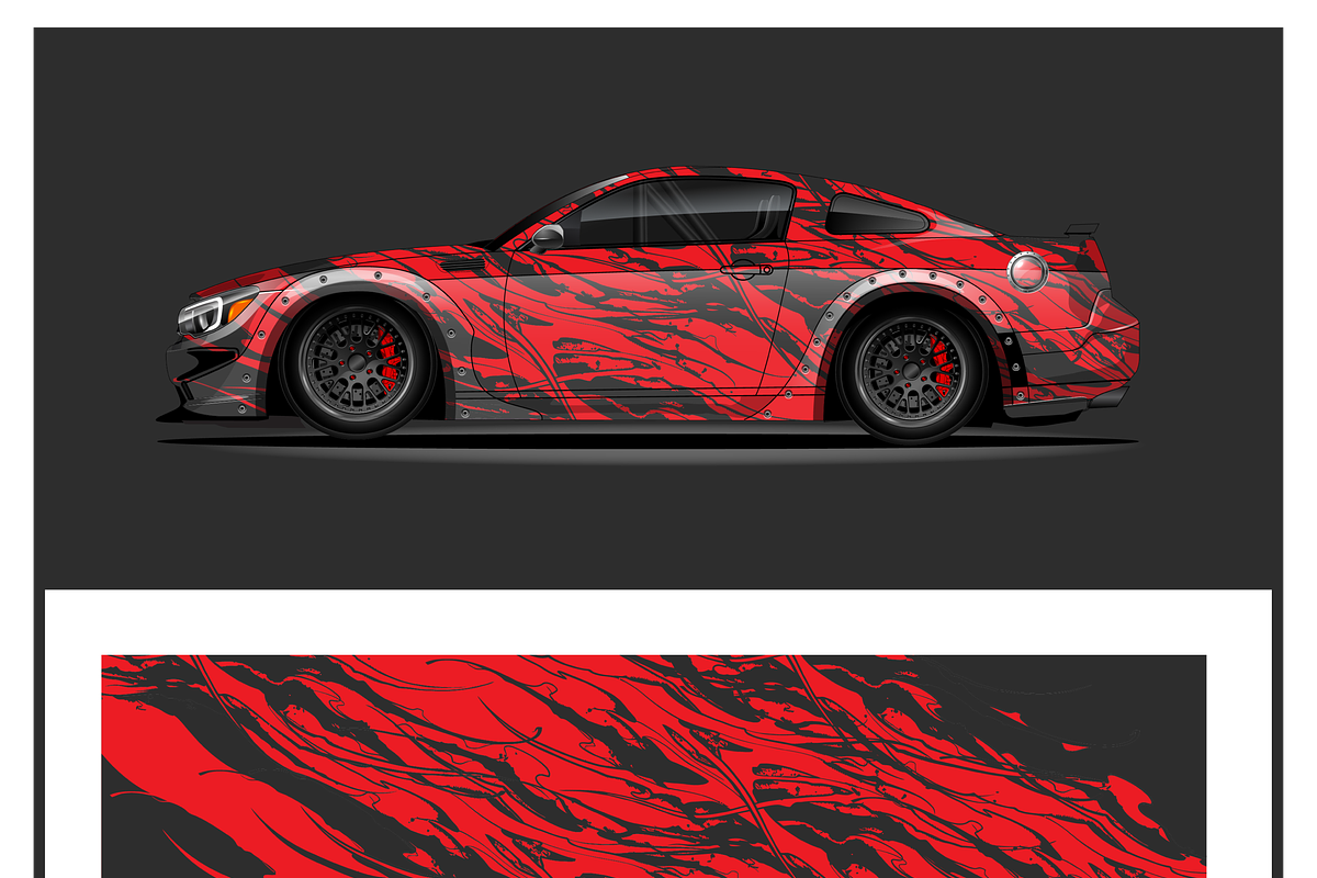 Dynamic Race Car Wrap Design, a Healthcare Illustration by CarWrap design (Photo 2 of 3)