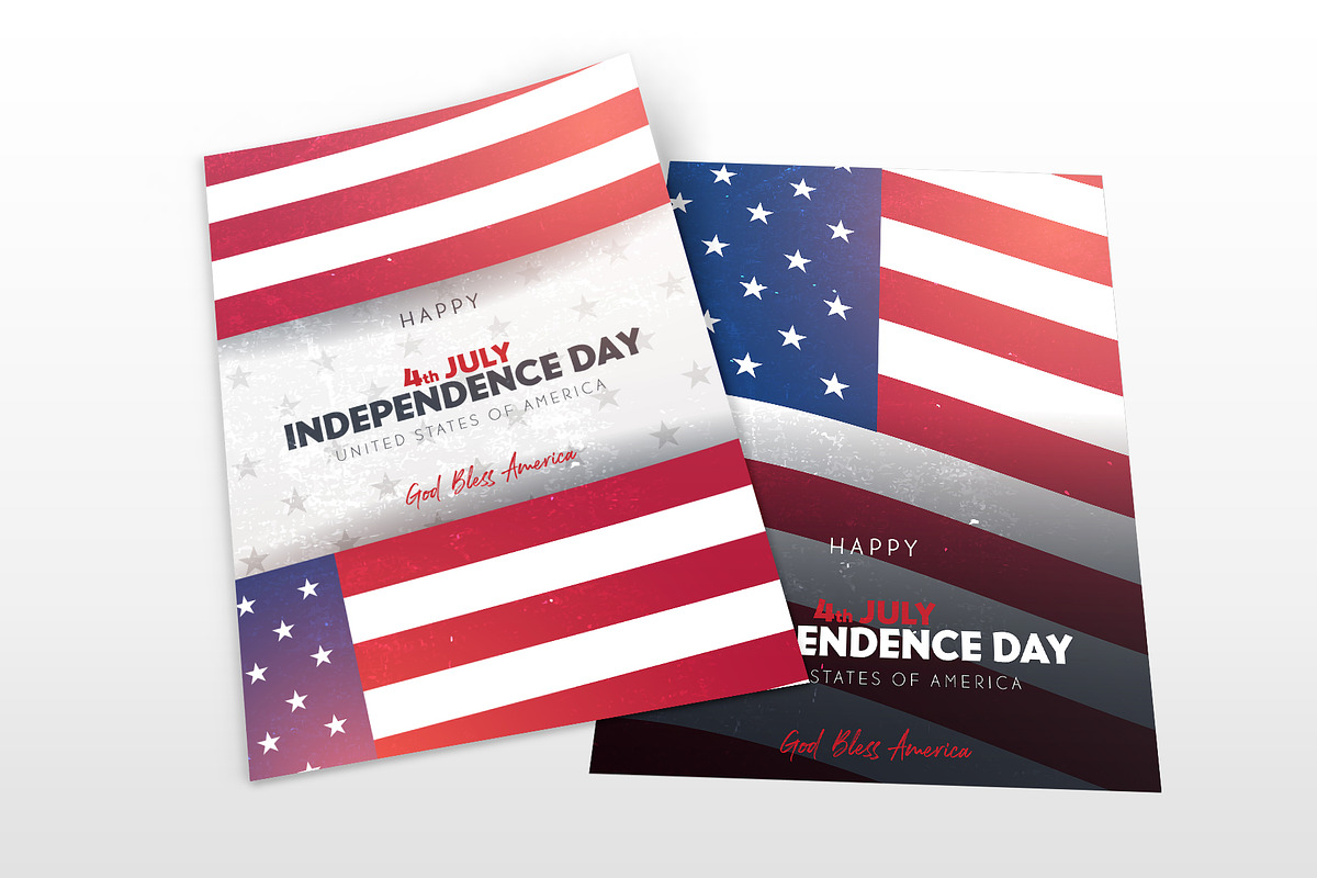 4th July Posters. Independence Day, a Flyer Template by Leo Edition (Photo 3 of 6)
